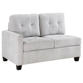 Orleans Furniture - Coaster - Georgina Upholstered LAF Chair Steel Beige - 551708LAF